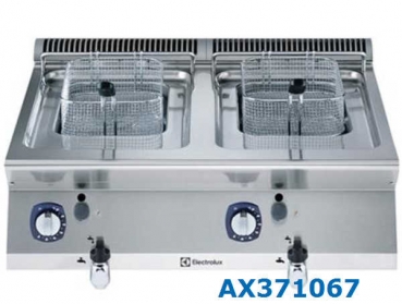 Doppelbecken Gas - Friteuse, 2 x 7 l, Tischgerät (Modulare Großküchengeräteserie 700XP)