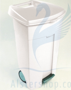 Abfallcontainer fahrbar (Weiß)