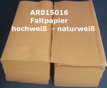 Papierhandtücher 2-lagig, 24 x 23 cm (Zick-Zack-Falz, 3200 Blatt, weiss)