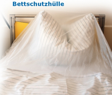Bettenhülle HDPE (Rolle 200) (320 x 95 cm, transparent,)