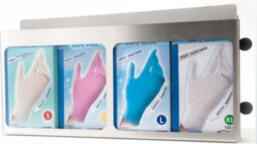CNS Spender, 4 x  Einweg-Handschuhe  (vier Packungen Einweghandschuhe)