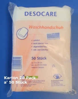 DesoCare Waschhandschuh (Packung mit 50 Stück)