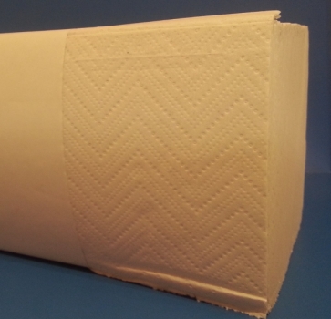 Faltpapier-Handtuchpapier, 2-lagig (Recyclingpapier weiß, 24 x 23cm)