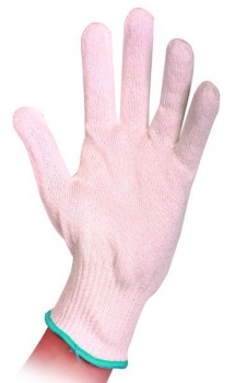 Schnittschutzhandschuh (Kasse 5) (Handschuh LEBENSMITTEL, L, weiß)