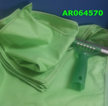 Mikrofasertücher, Seiden-Velour grün (40x40 cm, 10 Stück, Kristall, Spiegel, Chrom)