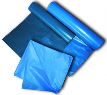 Müllbeutel LDPE - 40 my (25 x 120 l, blau, extrem stark)