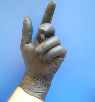 Nitril-Handschuh SAFE LIGHT (schwarz, S, puderfrei)
