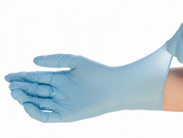 Nitril-Handschuh SAFE ALLFOOD (puderfrei Blau, M, 24 cm)