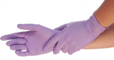 Nitril-Handschuh SAFE LIGHT (lila, L, puderfrei)