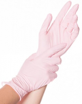 Nitril-Handschuh SAFE LIGHT (pink, M, puderfrei)