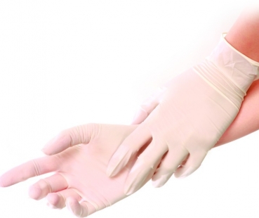 Nitril-Handschuh SAFE PREMIUM (weiß, Pack (100), M, puderfrei)