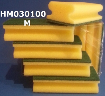 Reinigungsschwamm CLASSIC Mittel (15 x 7 x 4,5 cm, gelb, 10 Stk.)