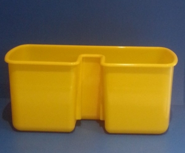 Kunststoffschale gelb, NICK Schiebegriff (Reinigungswagen 