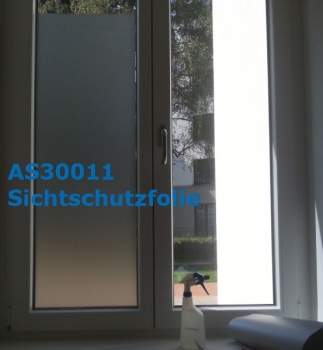 Sichtschutzfolie / Glasdekorfolie (silbergrau fein, je m²)