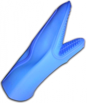 Silikon-Doppelhandschuh SHARK, (universal, 44 cm, blau)
