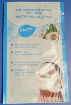 Gesichtsmaske, Care Zone (Feuchtigkeitsmaske, Tuch-Maske)