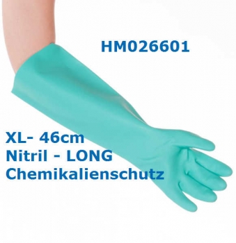 Chemikalienschutzhandschuhe Nitril  (XL PROFESSIONAL - LONG 46cm)