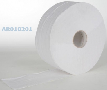 Toilettenpapier Großrolle Jumbo (2-lagig, Recycling, weiß, 300 m)