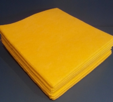 Vliestuch 38 x 38 cm, gelb (gelb,bis 95 'C waschbar)