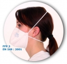 Atemschutzmaske :: Mundschutz (FFP 3, weiß, leicht ohne Ventil)