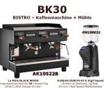 BK30 Bundl Kaffeemaschine + Mühle (La Mille :: BLACK/Wood + Eureka Zenith)