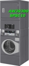 SPSC10 Säule Waschmaschine & Trockner (gewerblich, je 10 kg, Elektro (Münz/Coin))