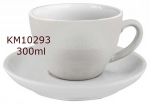 Milchkaffeetasse m. Untertasse (300ml / 10 oz, Stück (ohne Logo))