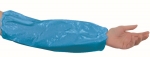 Schutzärmel PE, 20 my , 40 cm  blau (Stulpen mit Gummizug)