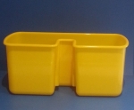 Kunststoffschale gelb, NICK Schiebegriff (Reinigungswagen "Nick-30-Liter" gelb)